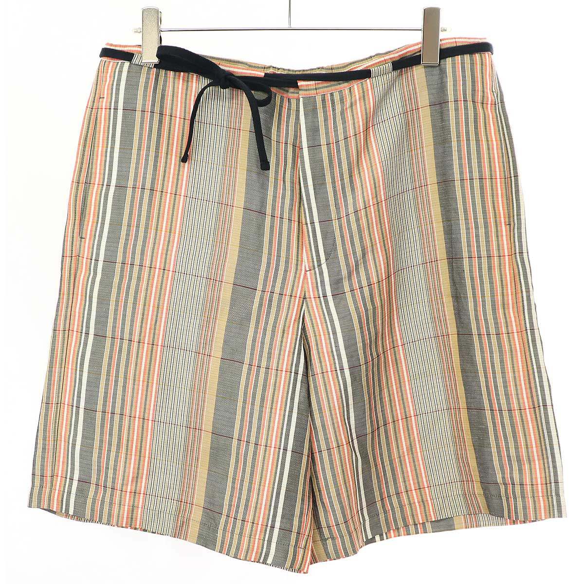 JIL SANDER ジルサンダー 20SS マルチストライプショートパンツ JSMQ311654 ミックス 46 【中古】 IT119ZDP7FMC｜MODESCAPE 店