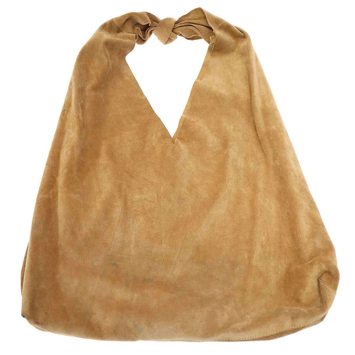 THE ROW ザ ファースト Bindle Handbag スエードレザーハンドバッグ  駱駝  【中古】 ITX0V9SKJQ8S