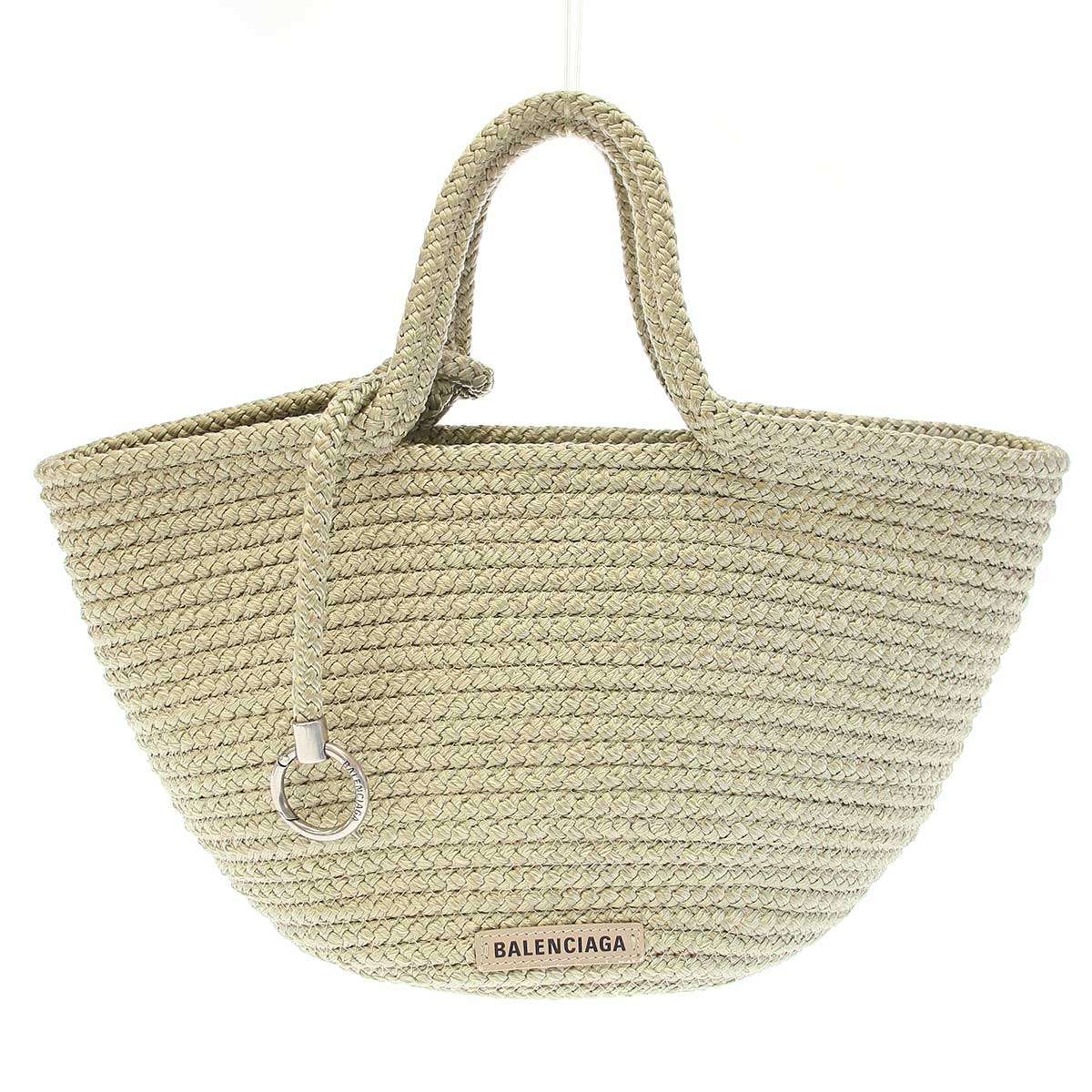 BALENCIAGA バレンシアガ イビザ バスケット 2WAYショルダートートバッグ 695611 グリーン系 【中古】 IT2HKLV8H40G｜MODESCAPE 店 44,573円