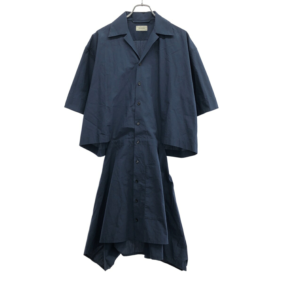 LEMAIRE ルメール 23SS Amovible Shirt Dress シャツドレスワンピース DR1006 LF1067 青み 34 【中古】 IT6Z414CGC4S