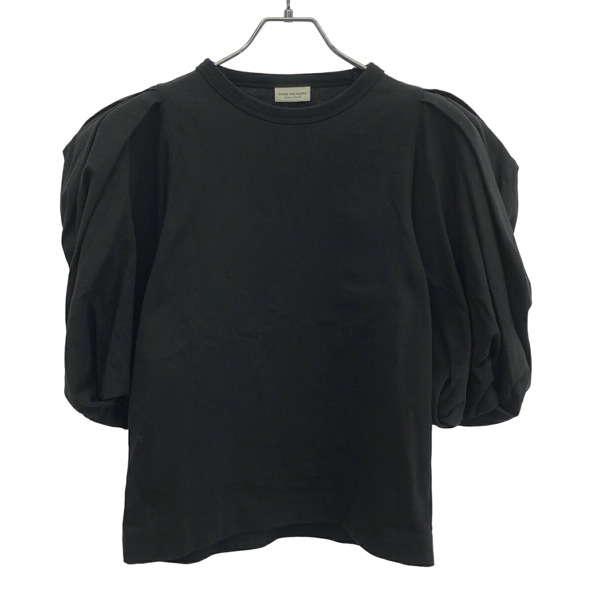 DRIES VAN NOTEN ドリスヴァンノッテン 20SS パフ捩りプルオーバー  黒いこと XS 【中古】 IT7S143HP2J0
