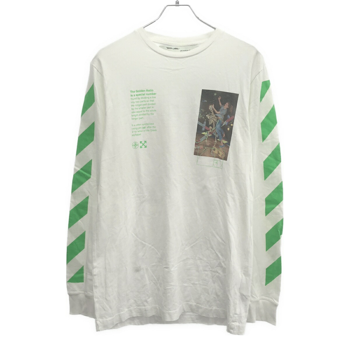 off-white ロングスリーブカットソー M OFF-WHITE オフホワイト ロングスリーブカットソー ロンT
