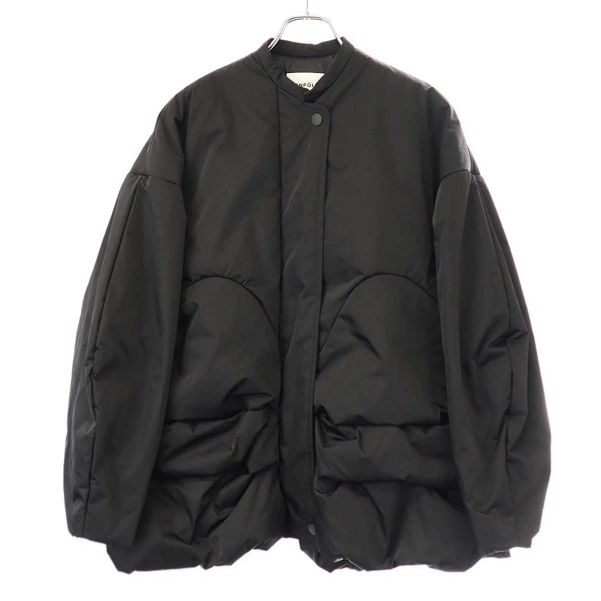 最終値下げ ENFOLD ＣＡＰＥ－ＬＩＫＥ　ＪＡＣＫＥＴ36ダークネイビー ENFOLD 【2023SS/定価3.3万】エンフォルド *ノーカラーケープ