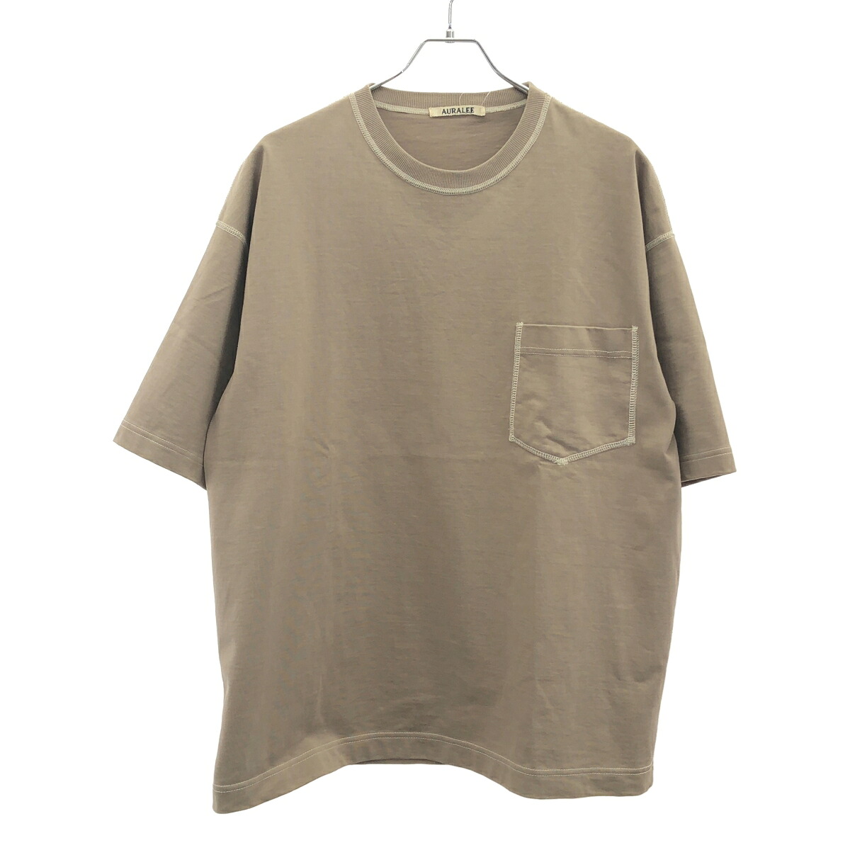 B15881 美品 オーラリー　コットンキャメルダブルクロスシャツコート1 ダブルクロススーパーファインメルトンチェスターコート【DOUBLE CLOTH