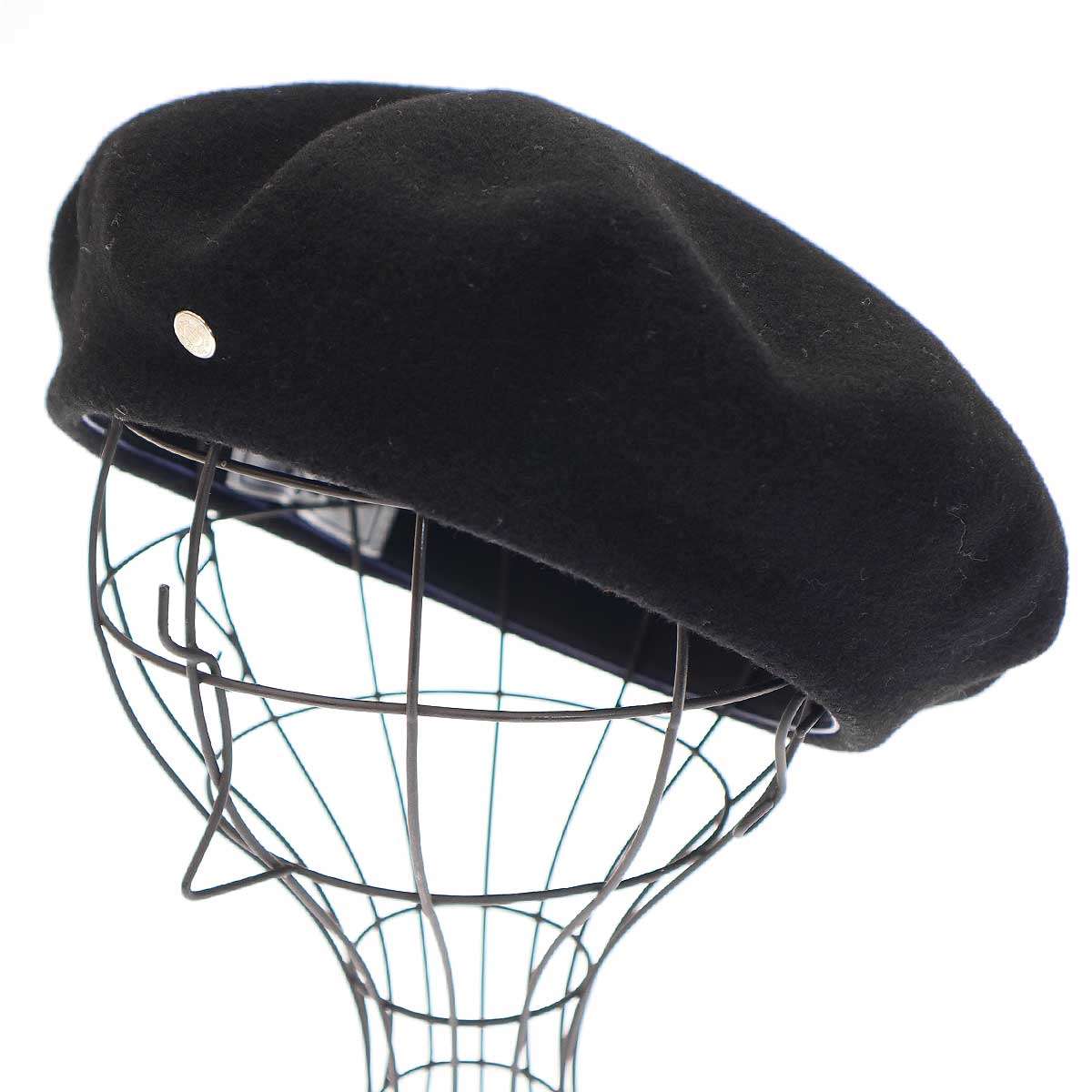 HERMES エルメス ベレー帽 ブラック 58 イタリア製 正規品 箱付き コーデのポイントになるアイテム】HERMES ヘクターベレー帽 (HERMES