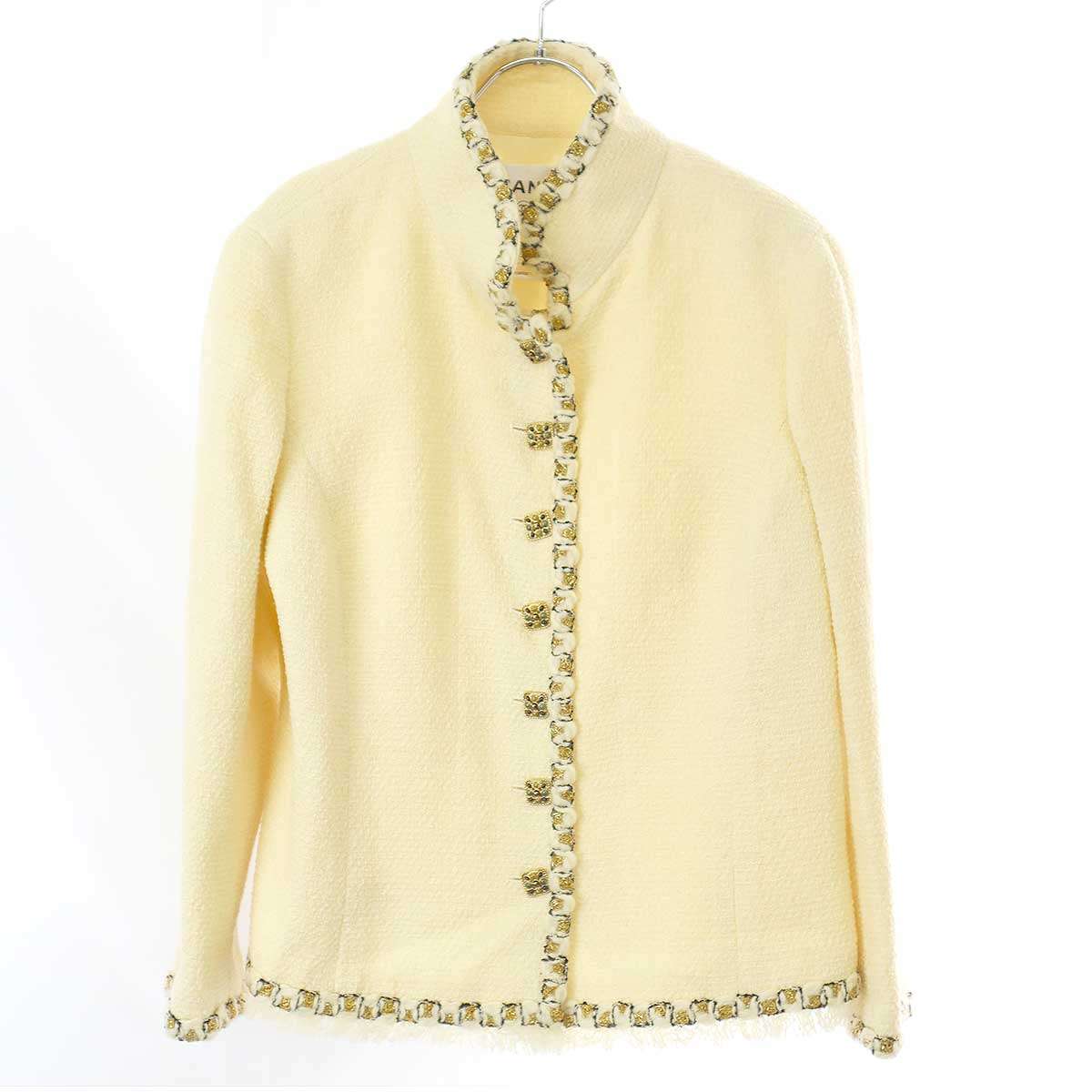 楽天市場】極美品 CHANEL シャネル ツイード ジャケット マルチカラー