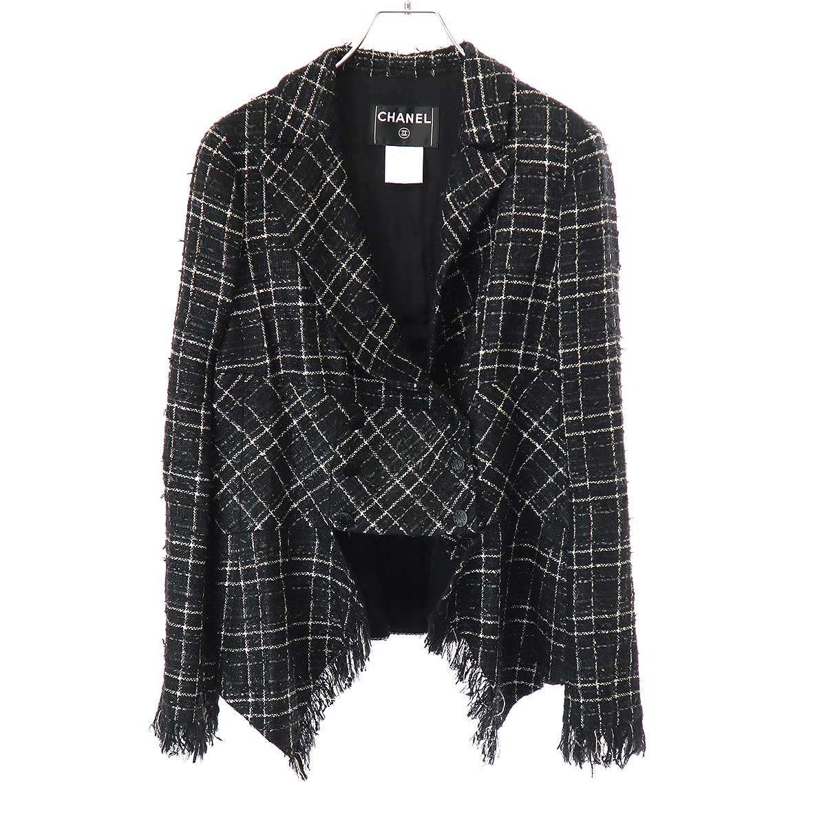 楽天市場】【シャネル】Chanel 96P ツイード スパンコール ジャケット