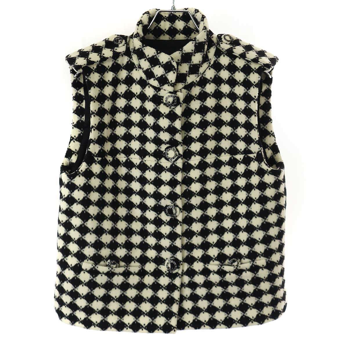 未使用　CHANEL シャネル　シルク　チェーン　トップス　ブラウス　ベスト 楽天市場】シャネル 01P ツイードベスト 衣料品 レディース