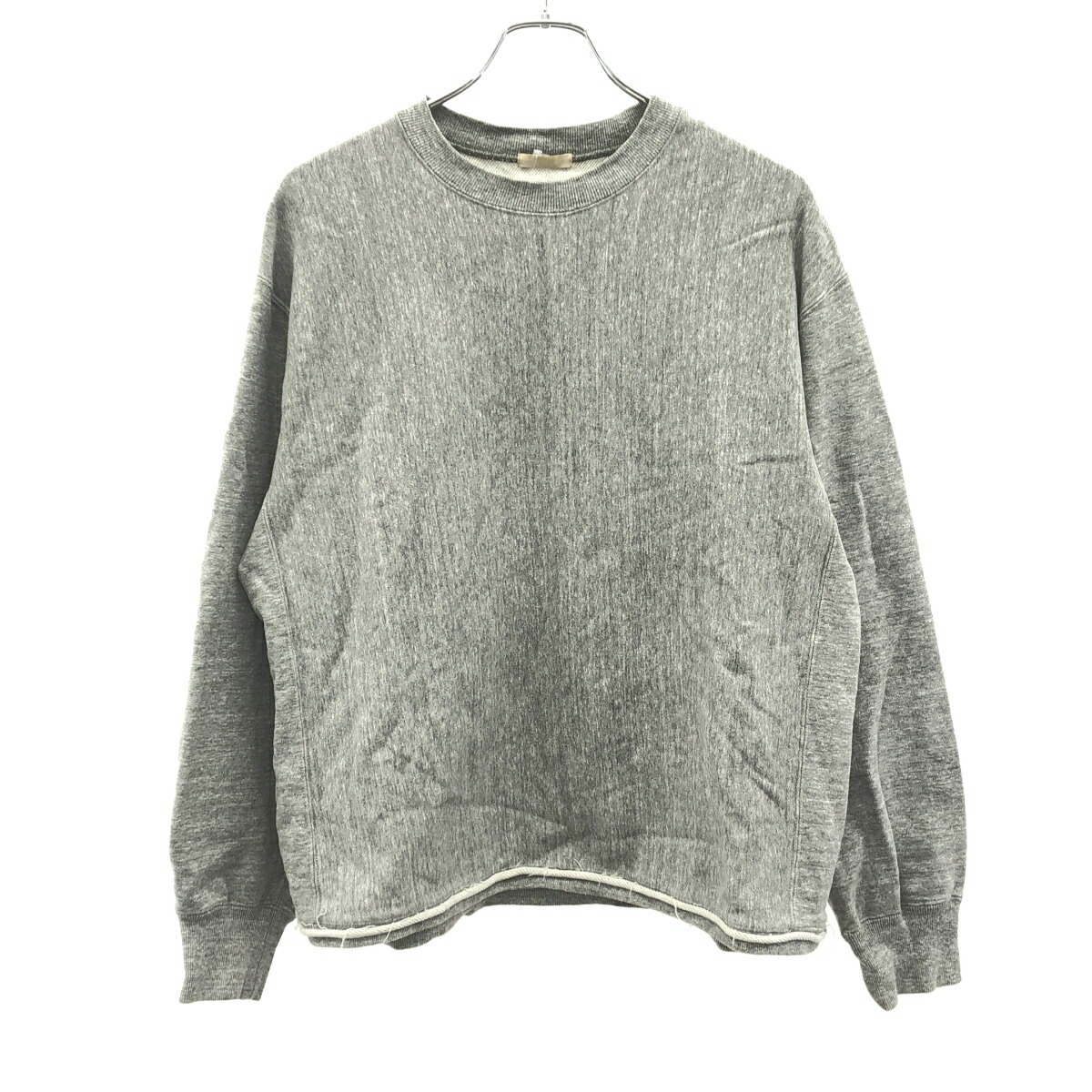ULTERIOR アルテリア 22SS DRY FEEL SILKY TERRY CUT OFF カットオフスウェットトレーナー ULCS47-FA62M 薄墨色 4 【中古】 ITLYOOCG27T4