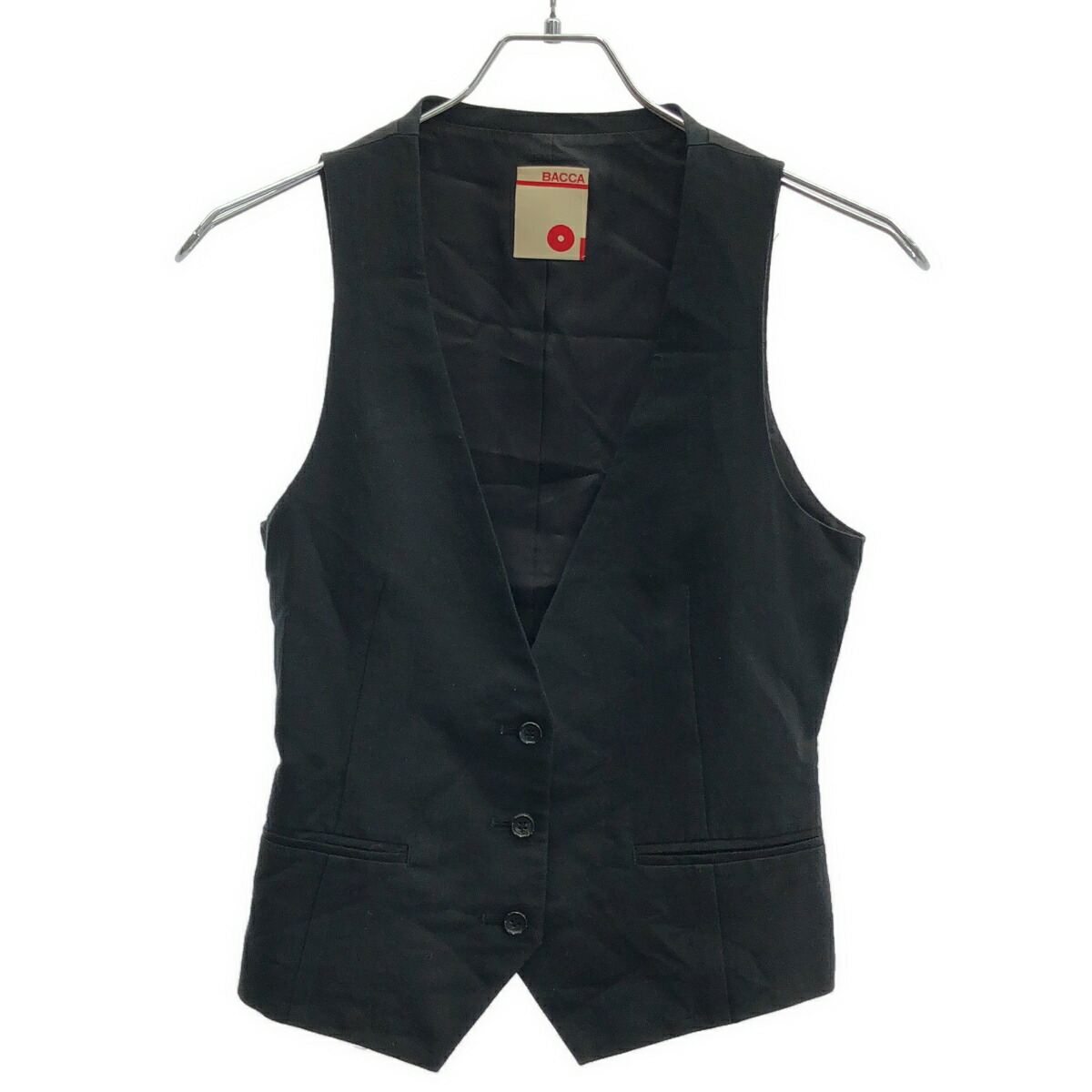 楽天市場】【中古】BACCAソフトシープレザーベストチュニック ブラック