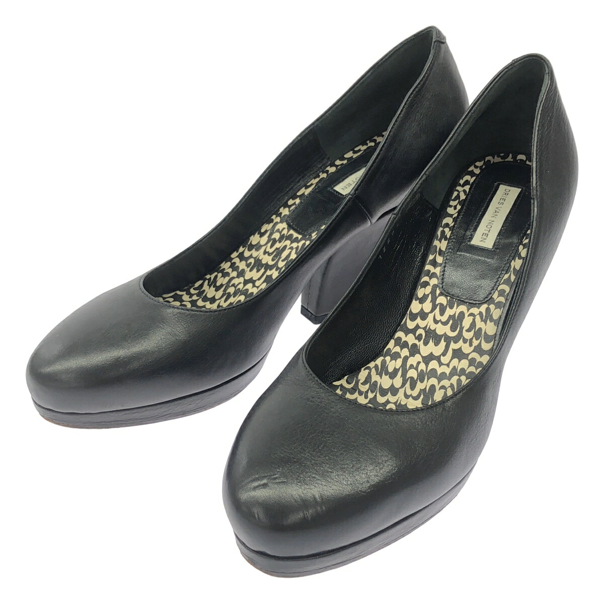 DRIES VAN NOTEN ドリスヴァンノッテン パンプス 12292 黒いこと 37 1/2 【中古】 ITPL4YFECI3I