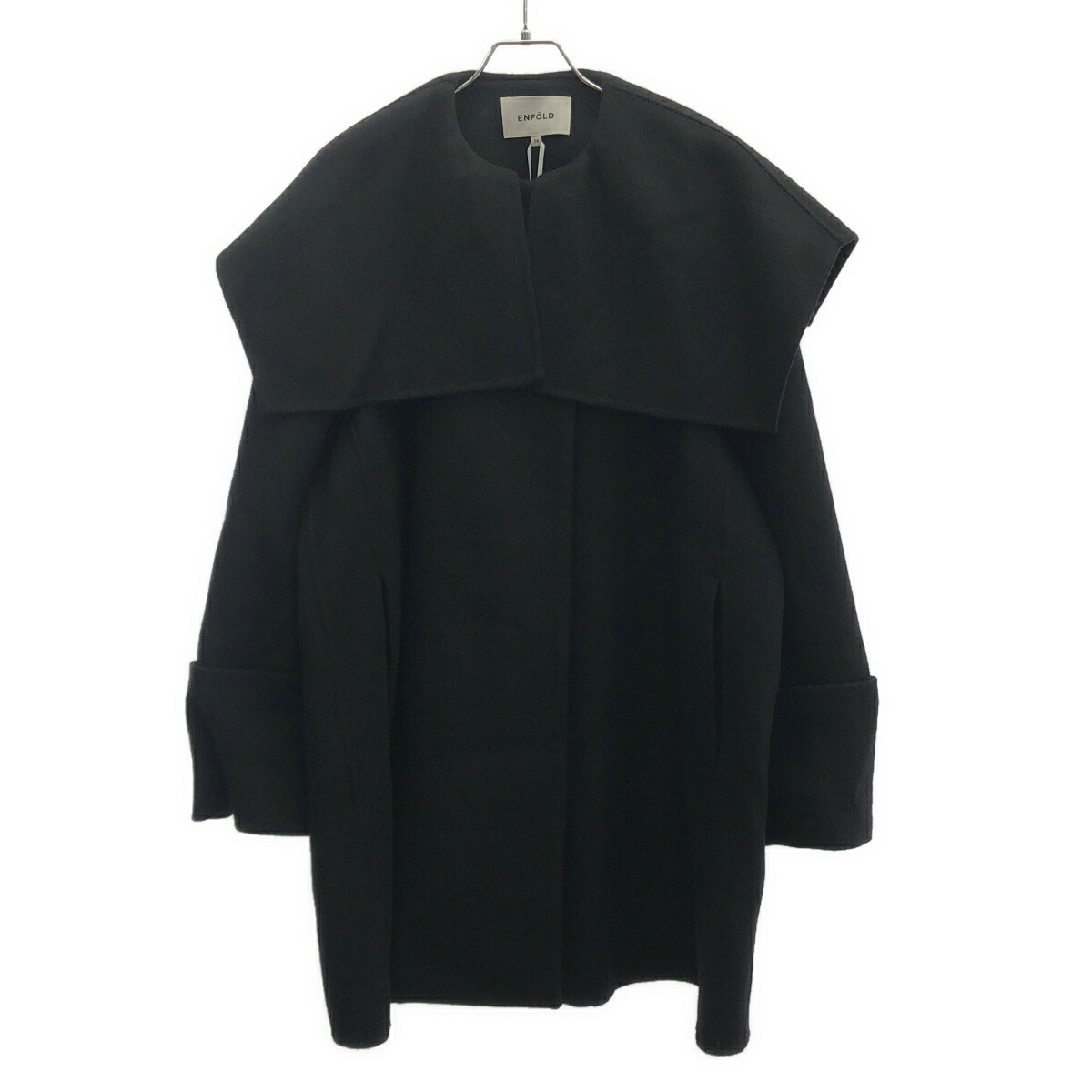 enfold cape like jacket、ブラック 楽天市場】ENFOLD エンフォルド 24SS CAPE-LIKE JACKET ケープ