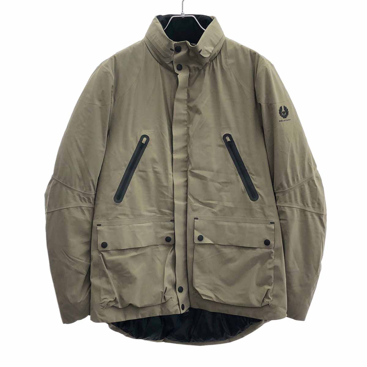 Belstaff 呼びりん原材料 Jetstream Jacket ナイロンジェットストリームダウンジャケット 71050423 カーキ系 書きあらわすなし 【中古】 ITLXY8TZNNSS