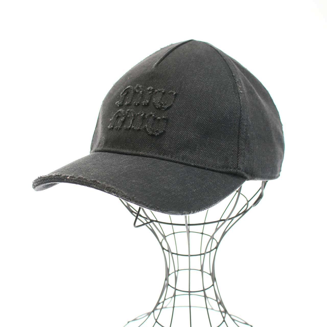 楽天市場】美品 ミュウミュウ MIUMIU ロゴ キャップ M 5HC179 千鳥柄