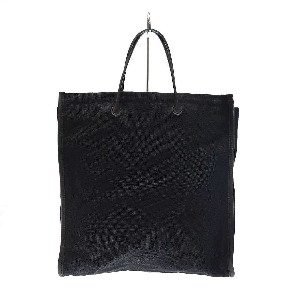 ARTS&SCIENCE アーツアンドサイエンス Piping tote bag リネントートバッグ ブラック 【中古】 ITN3QDTI1QPV｜MODESCAPE 店