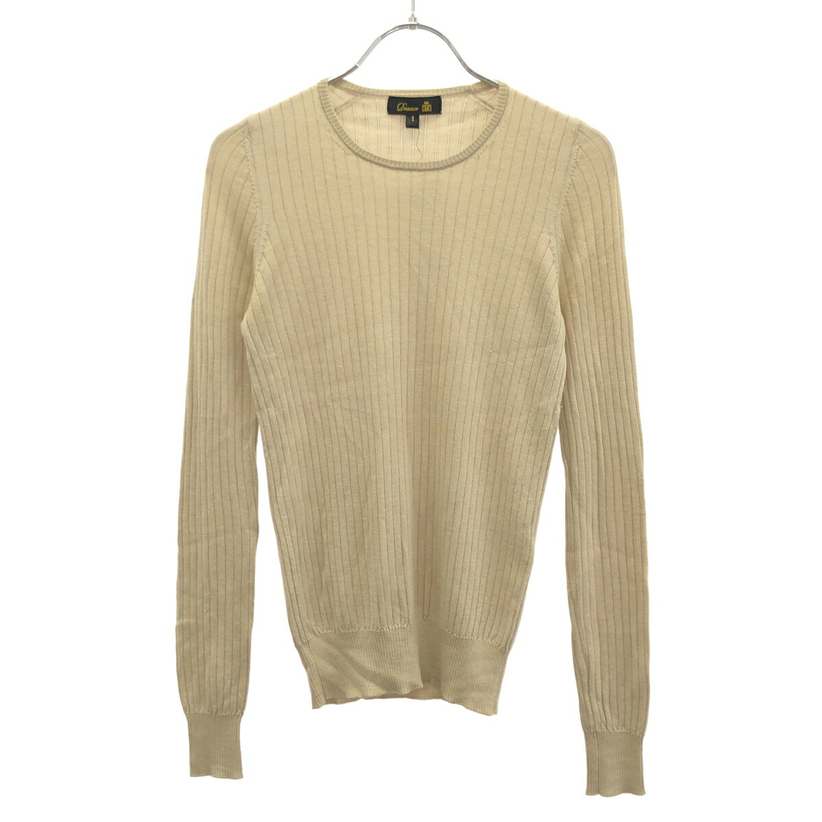 本日限定お値下げ　新品未使用　DRAWER カシミヤシルククルーネックセーター Drawer（ドゥロワー）の「Drawer 18Gカシミヤシルククルーネックニット