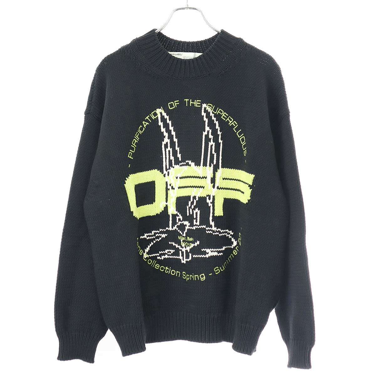 楽天市場】OFF-WHITE 2019AW Ruined Factory Knit Crewneck