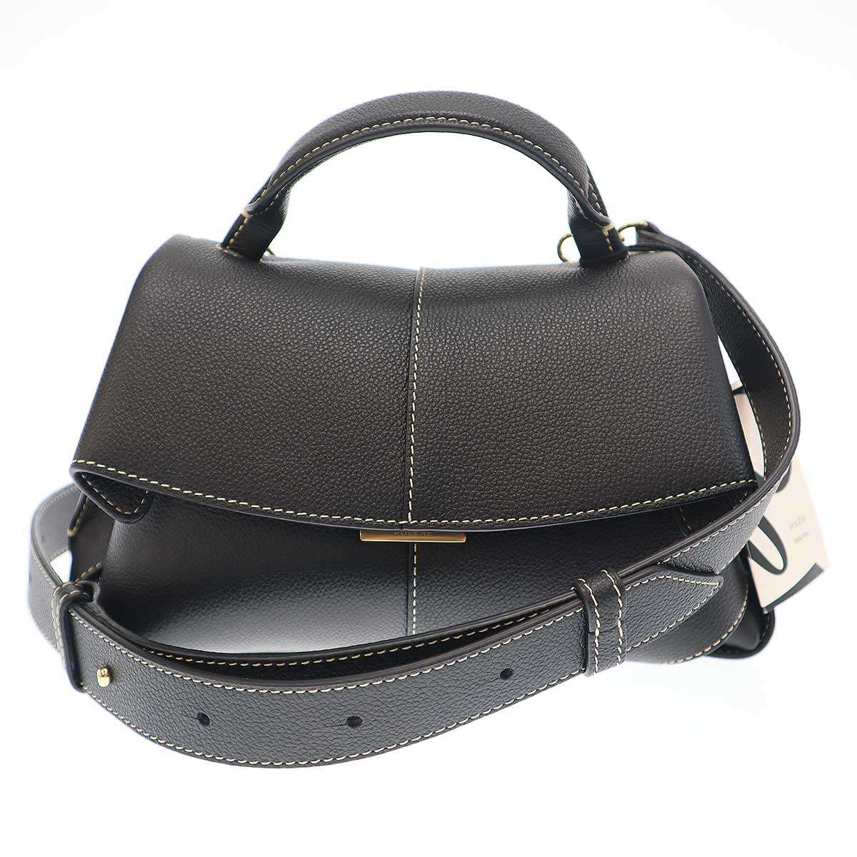 POLENE ポレーヌ　ショルダーバッグ ブラック POLENE】ポレーヌ 2way チェーン ショルダー ミニバッグ (POLENE