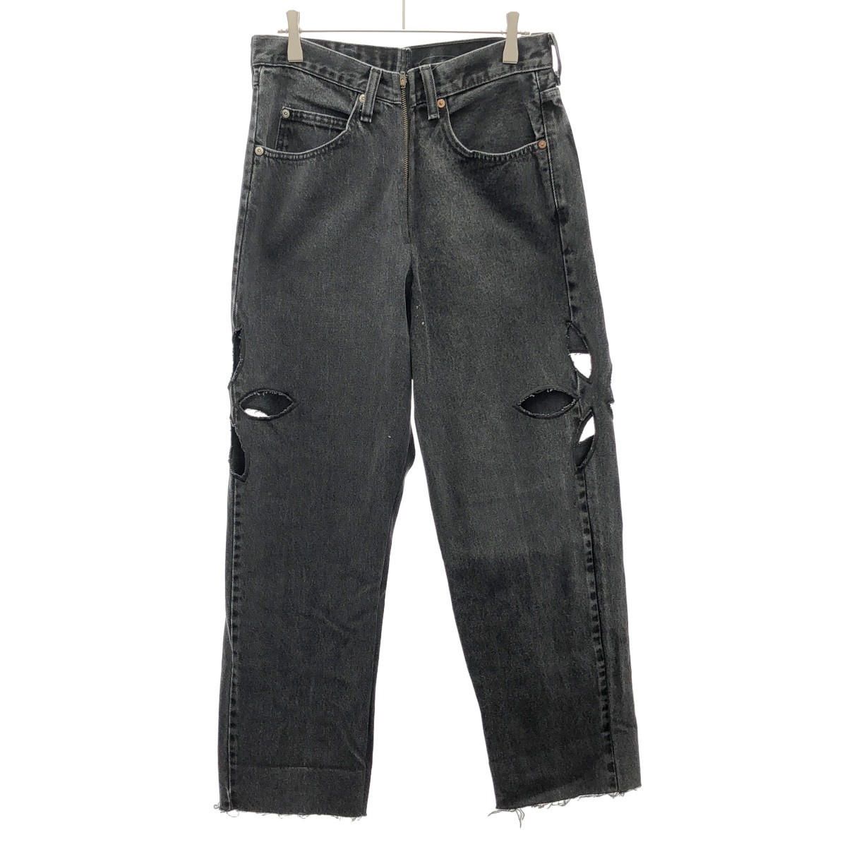 楽天市場】77circa / 77サーカ circa make fringe denim pantsリメイク