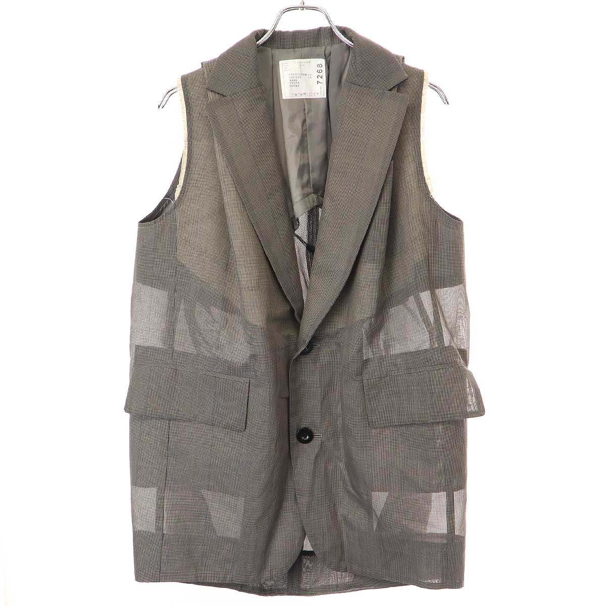 楽天市場】【新品】 sacai / サカイ | 2024SS | Nylon Twill Vest べ