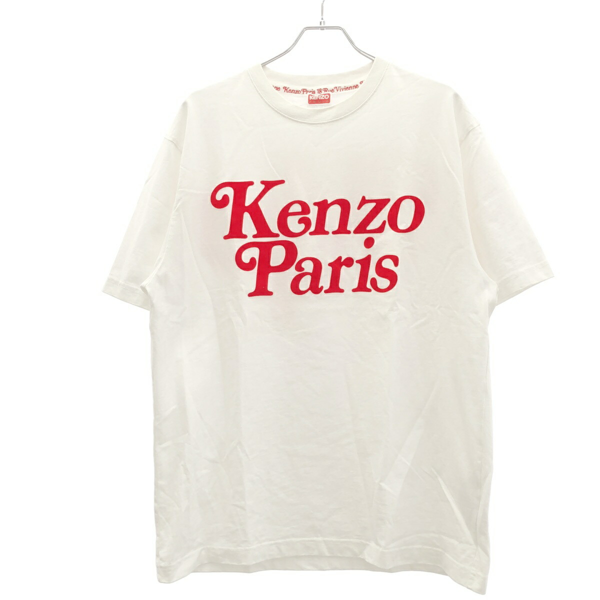 KENZO ケンゾー 24SS By VERDY フロッキーロゴプルオーバー FE55TS1914SY 白いこと M 【中古】 ITW2Z2F7LLEA
