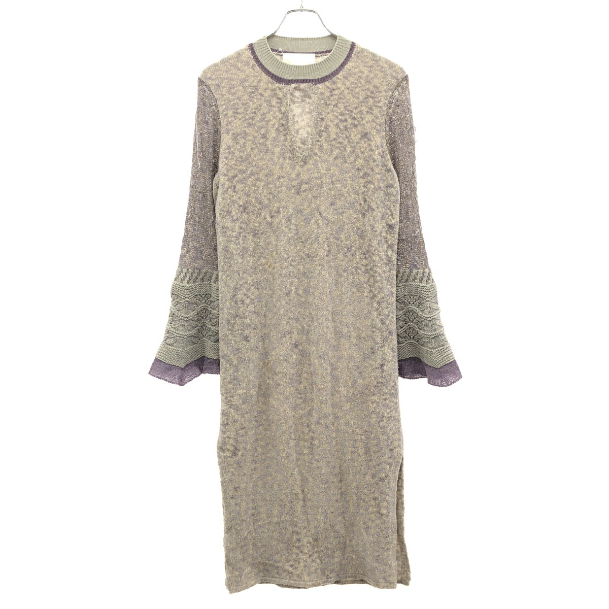 楽天市場】BLAMINK ブラミンク ウールバンドカラーロングワンピース