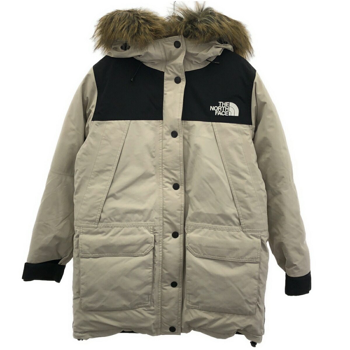 THE NORTH FACE ザノースフェイス GORE-TEX MOUNTAIN DOWN COAT マウンテンダウンコート NDW91935 グレージュ系 M 【中古】 ITSIP1PQL9VG