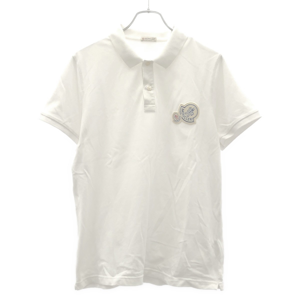楽天市場】MONCLER モンクレール ポロシャツ サイズ:M デカ ワッペン