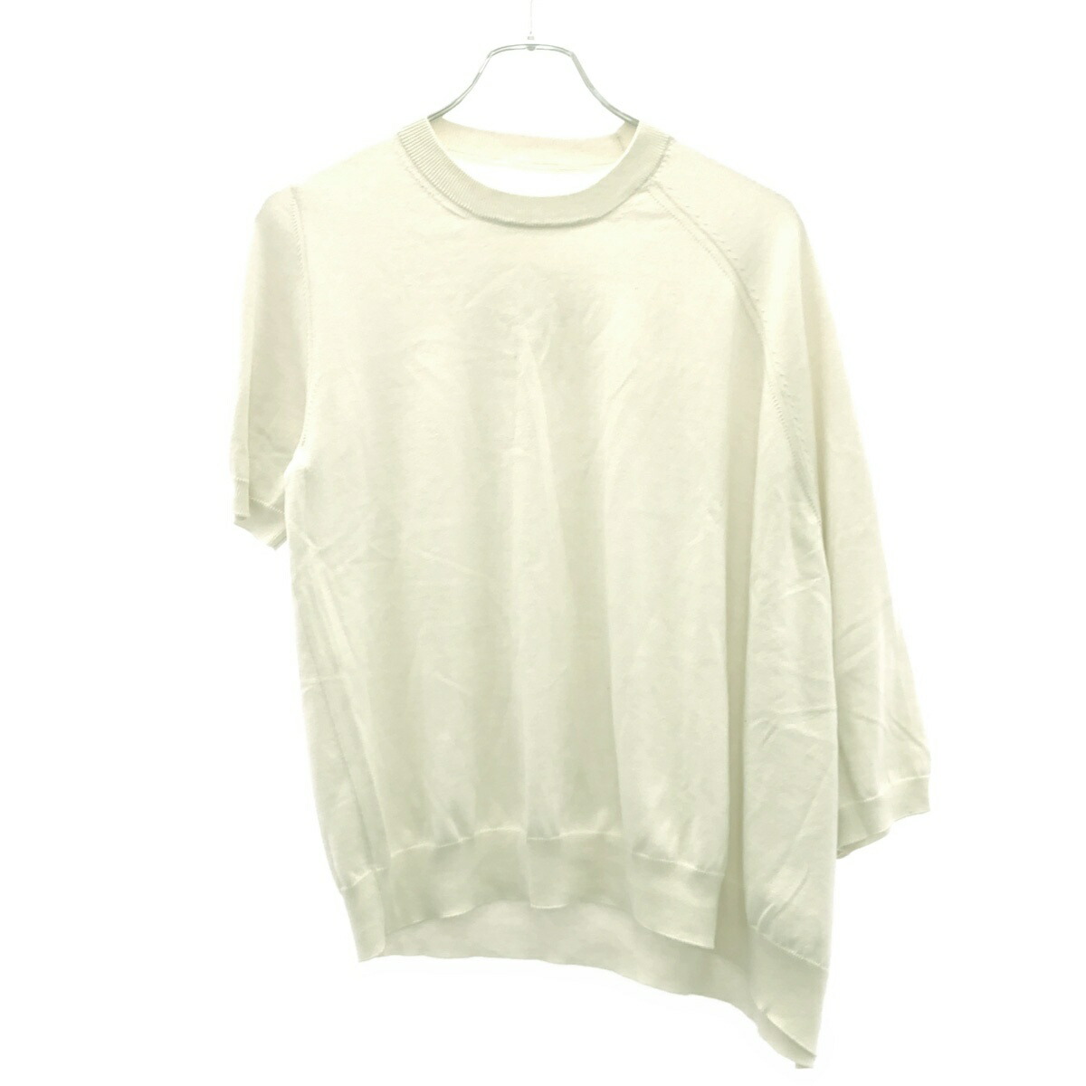 新品タグ付　maisonmargiela メゾンマルジェラ　コットン半袖ニット 新品タグ付maisonmargiela メゾンマルジェラコットン半袖ニット