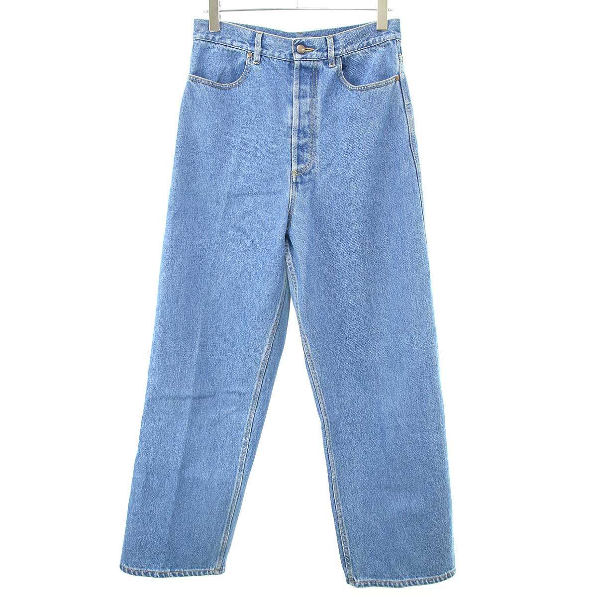 【美品】Cristaseya Bleached Denimハイウェスト Cristaseya -BLEACHED DENIM HIGH-WAISTED JEANS- – en-inc.