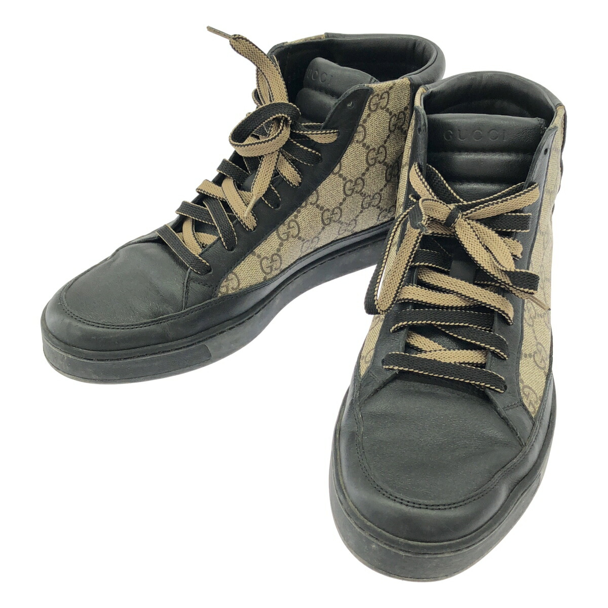 美品✨ グッチ GGスプリーム ハイカット メンズ スニーカー 25.5cm相当 楽天市場】【グッチ】Gucci GGスプリーム レザー ハイカット