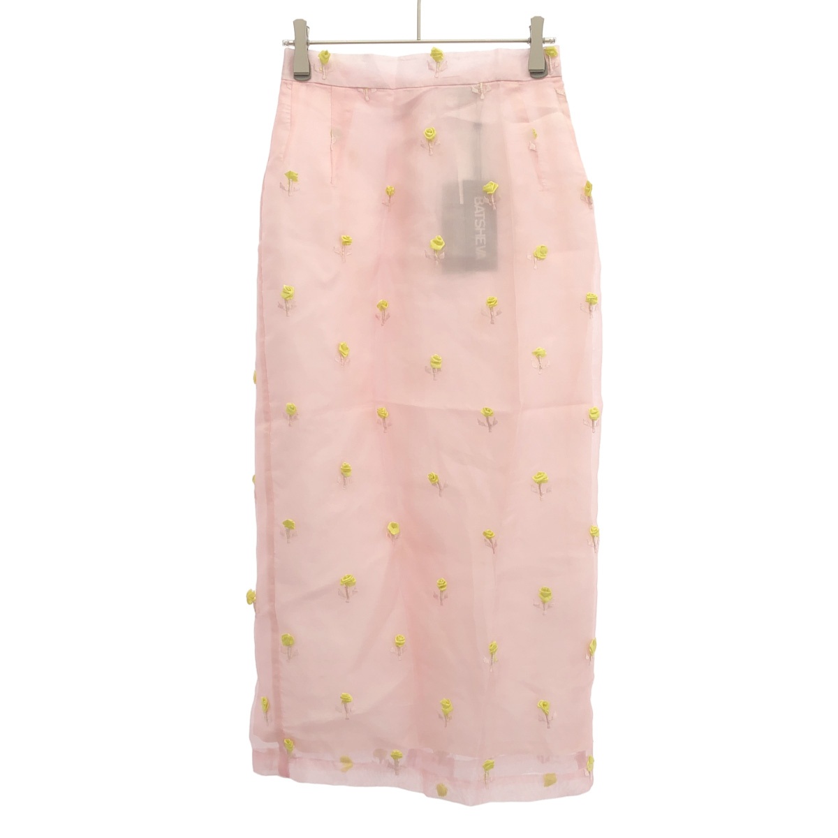 Batsheva バットシェバ COURT SKIRT フラワースカート 4110500101 ピンク 0 【中古】 IT3IOOK0S6XY|MODESCAPE 店
