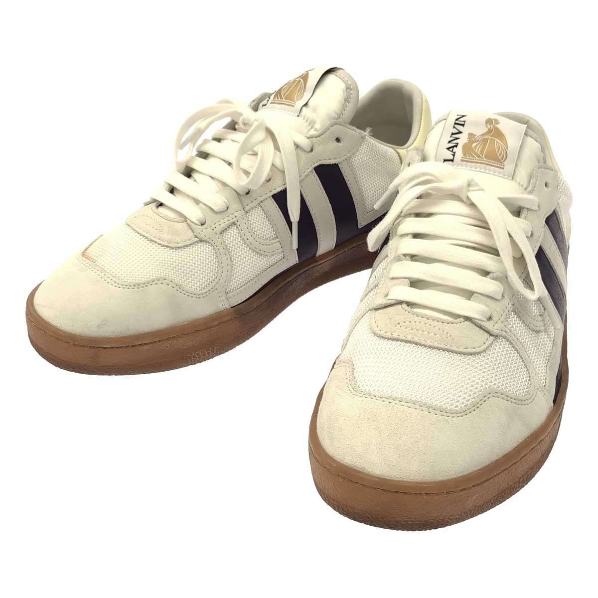 LANVIN ランバン Clay Sneakers ローカットスニーカー ホワイト 41 【中古】 ITLZ1N5T5RZ8|MODESCAPE 店