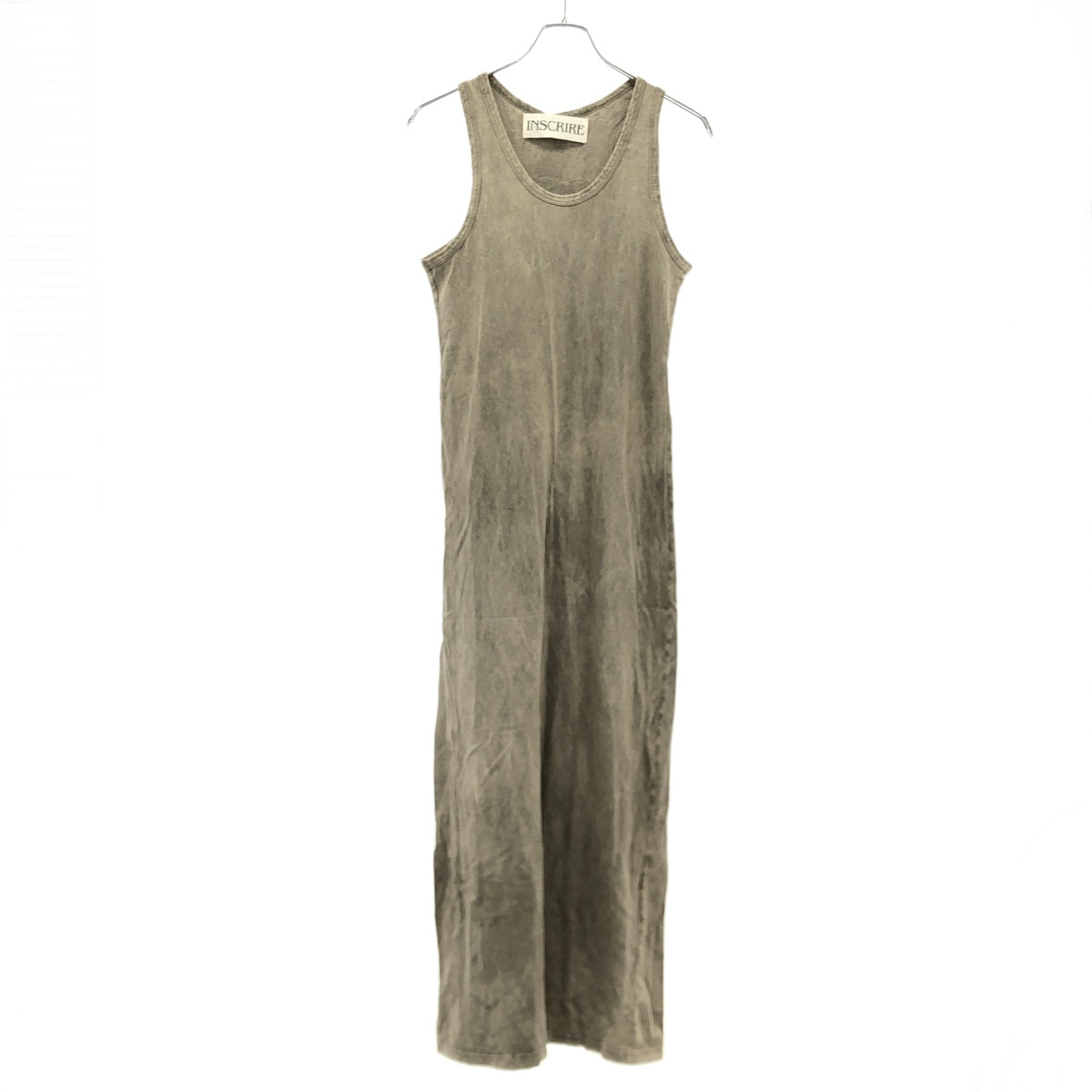 INSCRIRE アンスクリア 24SS Bleach T/T Dress コットンブリーチTシャツワンピース I24SS-CUT11 グレー S 【中古】 IT7CE2Z1OHIS|MODESCAPE 店