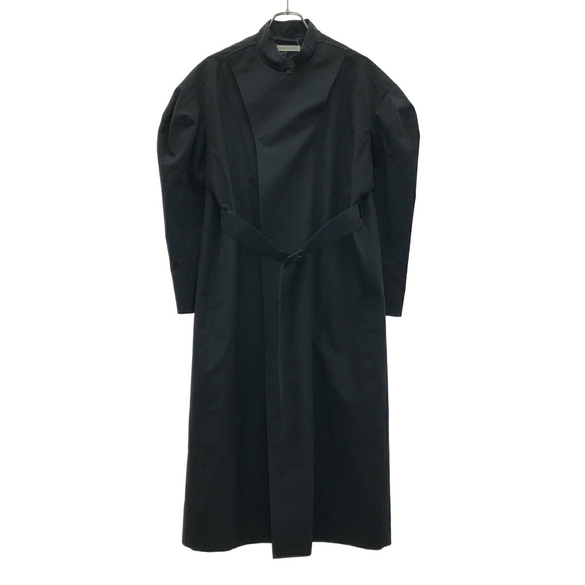 AKIKO AOKI アキコアオキ 21AW トレンチコート AA21AW-C01-02 ブラック F 【中古】 IT423M04RXOY