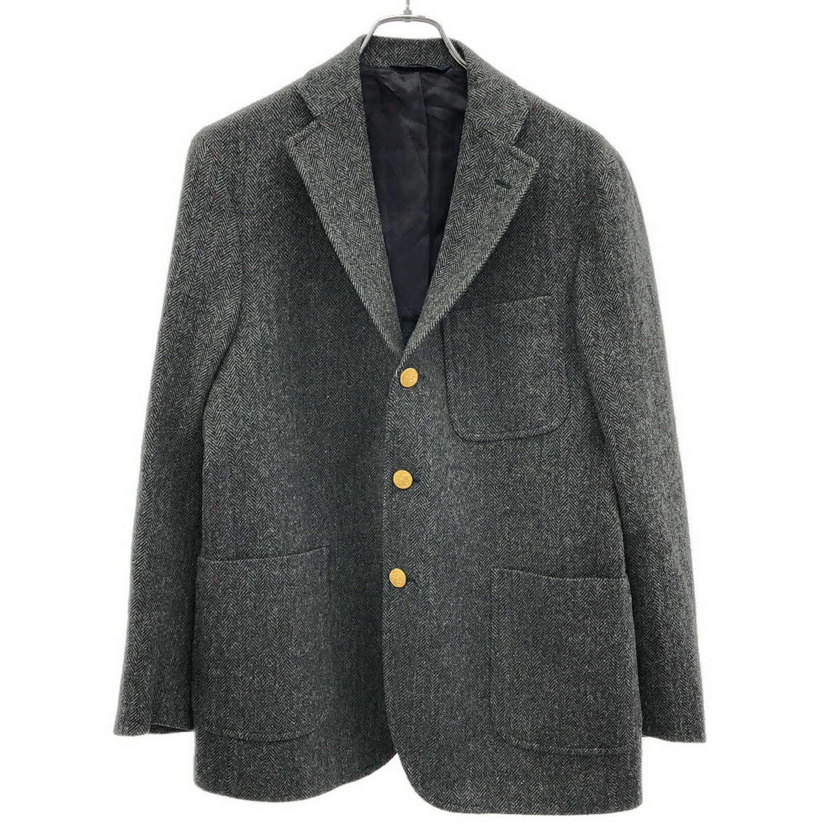 Brooks Brothers ブルックス ブラザーズ 20AW MILANO FIT ヘリンボーンジャケット グレー 42S 【中古】 ITK2FDZMH7LB|MODESCAPE 店