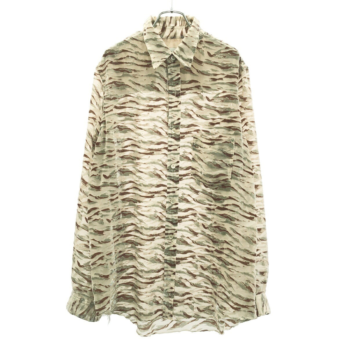 BED J.W. FORD ベッドフォード 24SS Velvet Shirt ベルベットシアーシャツ 24SS-B-BL06-1 ライトベージュ系 1 【中古】 ITBDC3NTVBAG|MODESCAPE 店