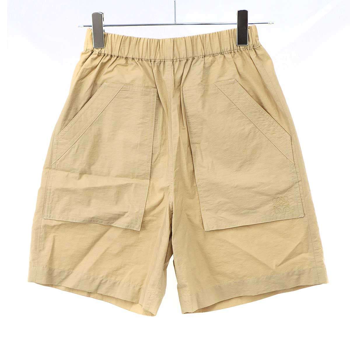 LOEWE Paula's Ibiza ロエベ パウラズ・イビザ 23SS アナグラム ショーツ ベージュ XS 【中古】 ITNOJNR77DNW｜MODESCAPE 店