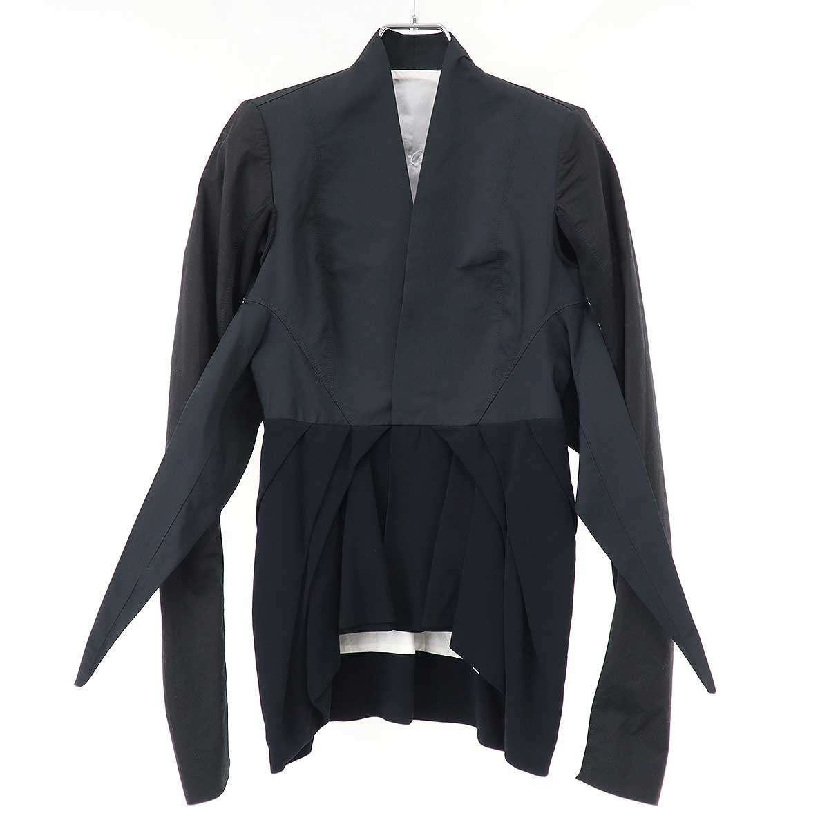 Rick Owens リックオウエンス 2009SS カラーレス プリーツジャケット RO 7730 ブラック 38 【中古】 IT7T7UATOJLA｜MODESCAPE 店