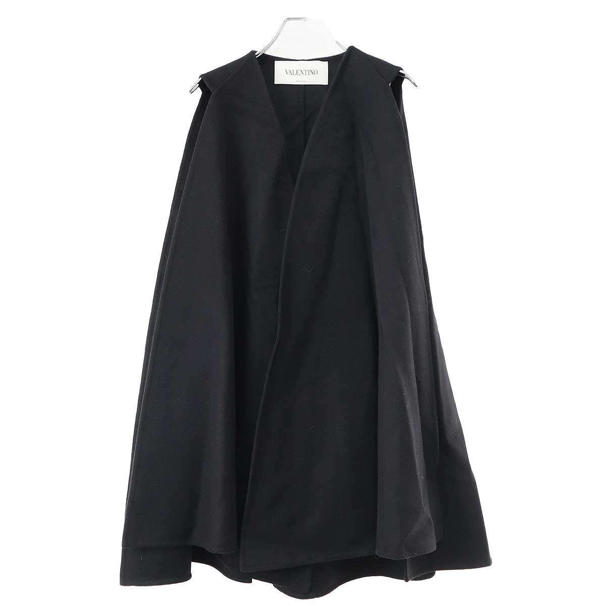 美品VALENTINOヴァレンティノ ケープ　ダブルフェイス　ポンチョ　コート 楽天市場】【ヴァレンティノ】Valentino ウール フード付き ポンチョ