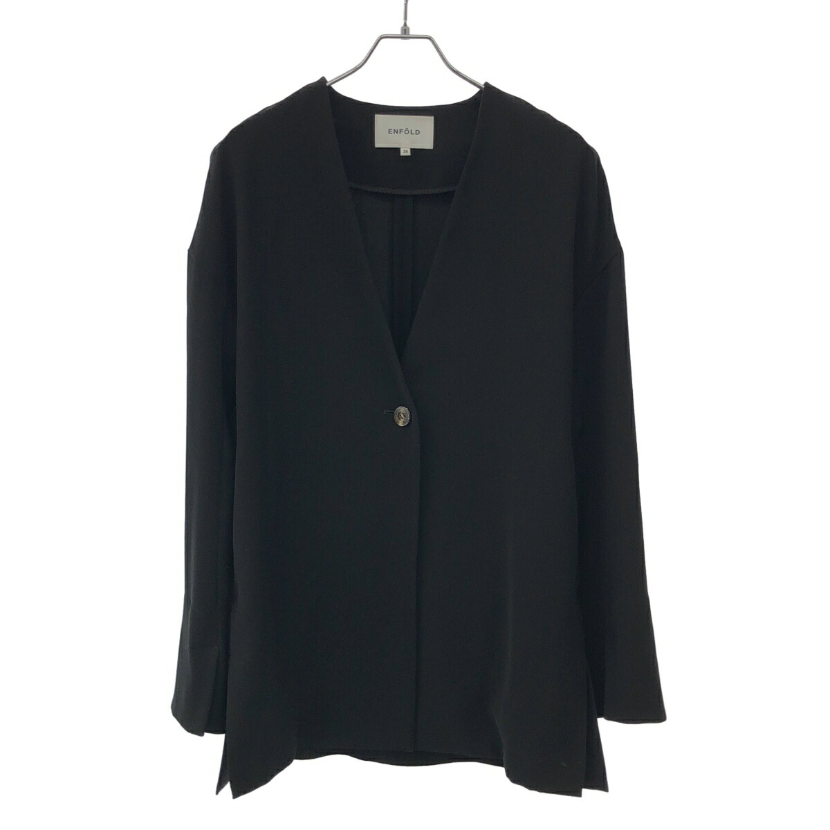 【ほぼ未使用】ENFOLD エンフォルド ダブルサテン ミニマルカーディガン 楽天市場】【中古】ENFOLD ダブルサテンミニマルカーディガン 300ES230
