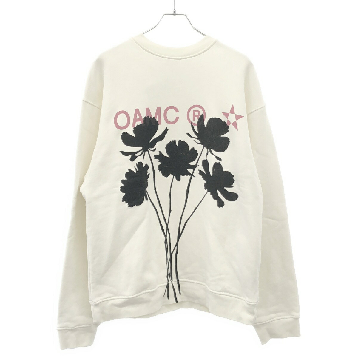 OAMC オーエーエムシー 24SS WHIFF CREWNECK フラワープリントスウェットトレーナー 24E28OAJ29 白いこと M 【中古】 ITBMIQKMOMIG