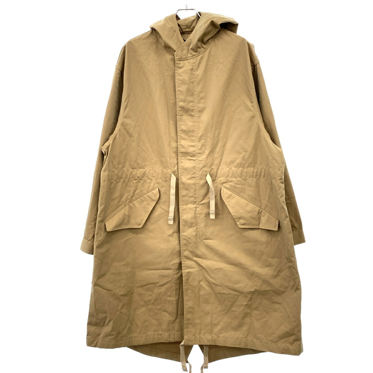 SCYE BASICS サイベーシックス 21AW Gaberdine Military Parka ミリタリーパーカー 厚地の外套 5121-73513 ベージュ 36 【中古】 IT1OO4L2Q2H6