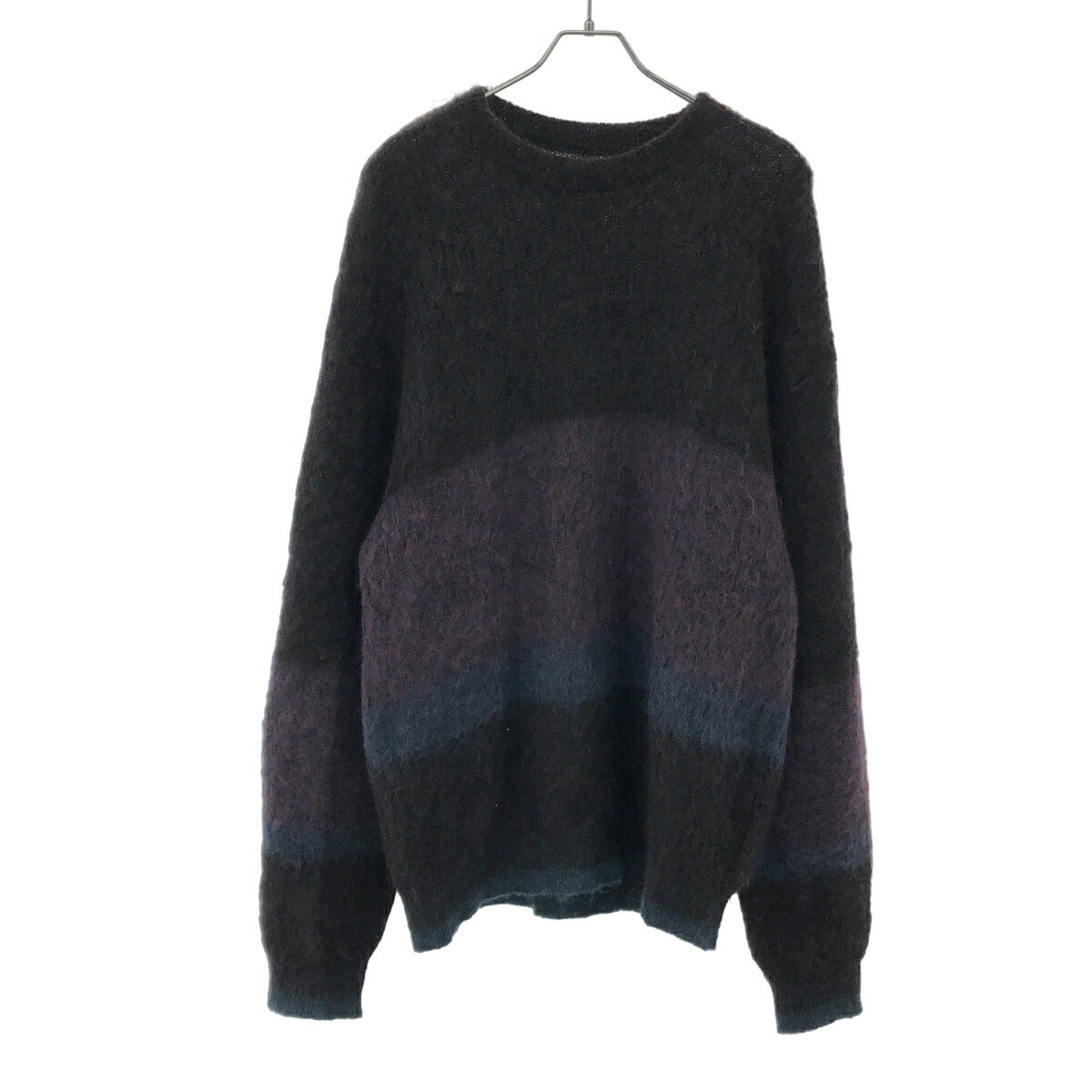 YOKE ヨーク 23AW MOHAIR BORDER CREWNECK SWEATER モヘアボーダークルーネックニットセーター YK23FW0572S うす暗い赤銅色系 3 【中古】 IT1A90T6SP0H