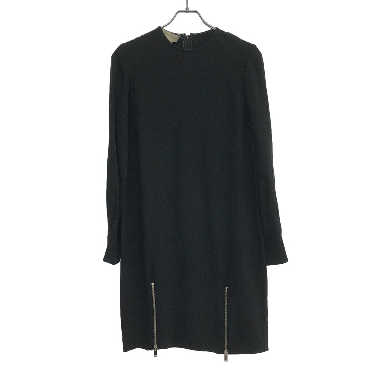 STELLA McCARTNEY 中心柱 ポールマッカートニー ジップデザインワンピース  黒いこと 34 【中古】 ITXO05W4Y93Y
