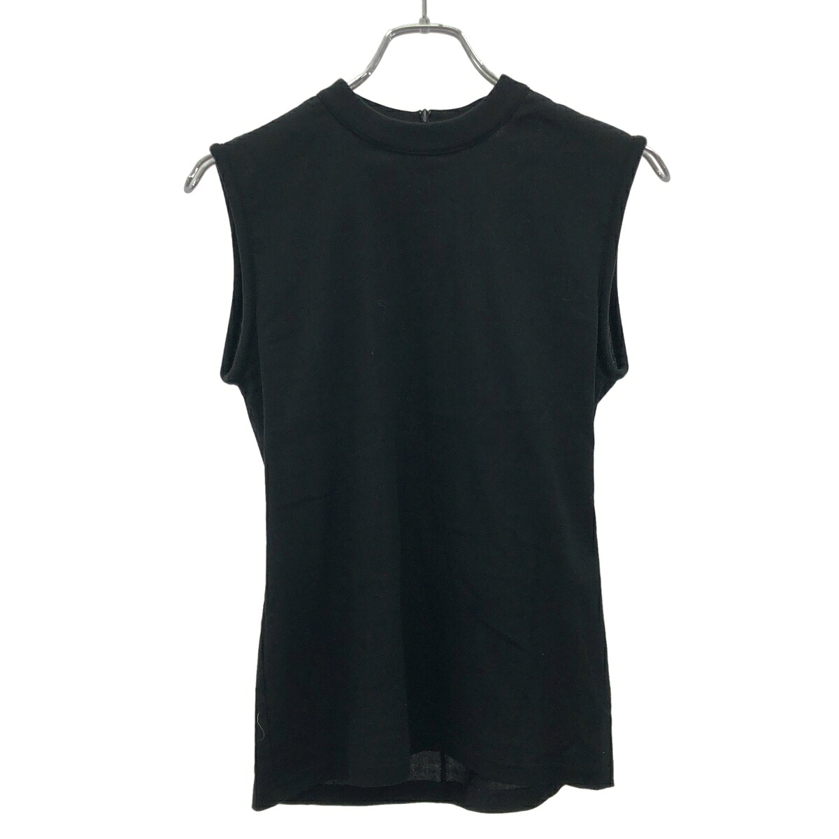 JIL SANDER ジルサンダー 21SS コットンノースリーブトップス JSWS707301 黒いこと M 【中古】 IT6G9L60YSTU