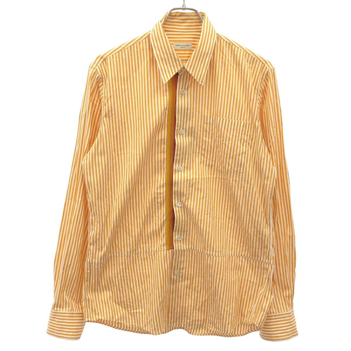 DRIES VAN NOTEN ドリスヴァンノッテン 19SS CREAGH TAPE SHIRT クリーフテープシャツ オレンジ 48 【中古】 ITGY5D45JTSG｜MODESCAPE 店 10,208円