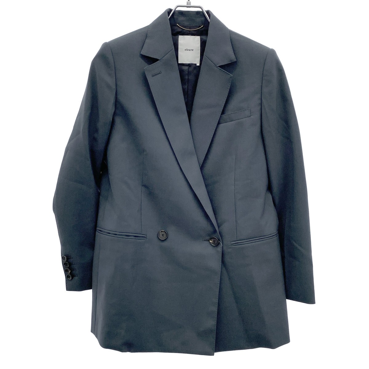 EGONLAB. ダブルジャケット 関税込み】EGONlab ブラック フィット ダブルジャケット (EGONLAB