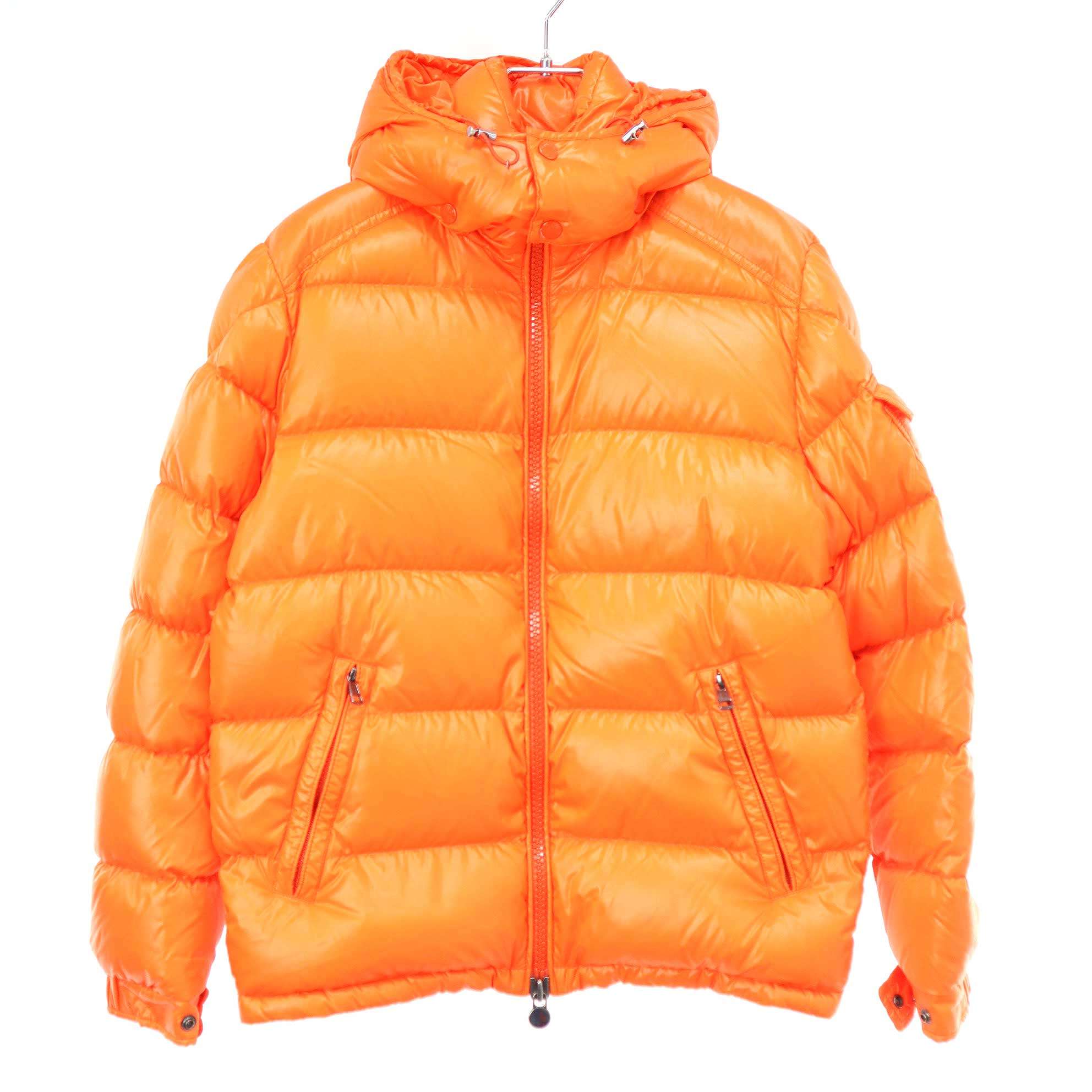 MONCLER モンクレール MAYA フーデッドダウンジャケット F20911A53600 68950 オレンジ 1 【中古】 IT11EUIPWD75｜MODESCAPE 店