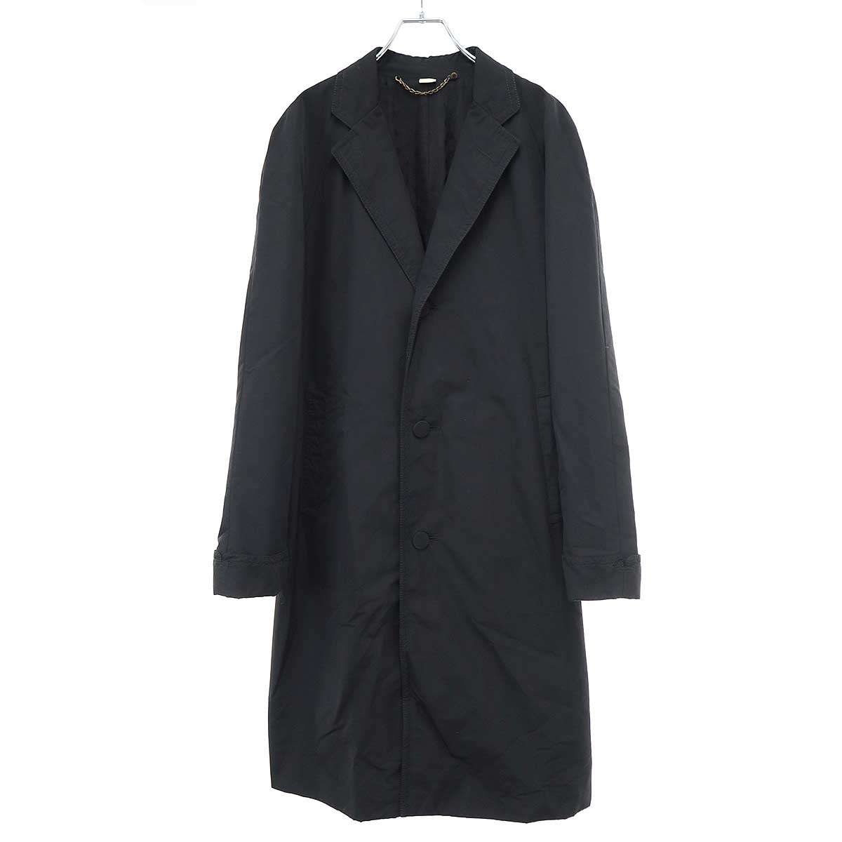 美品 グッチ チェスターコート 裏地GG柄 48 Lサイズ ブラック 【135】 美品 グッチ チェスターコート 裏地GG柄 48 Lサイズ ブラック 【135】